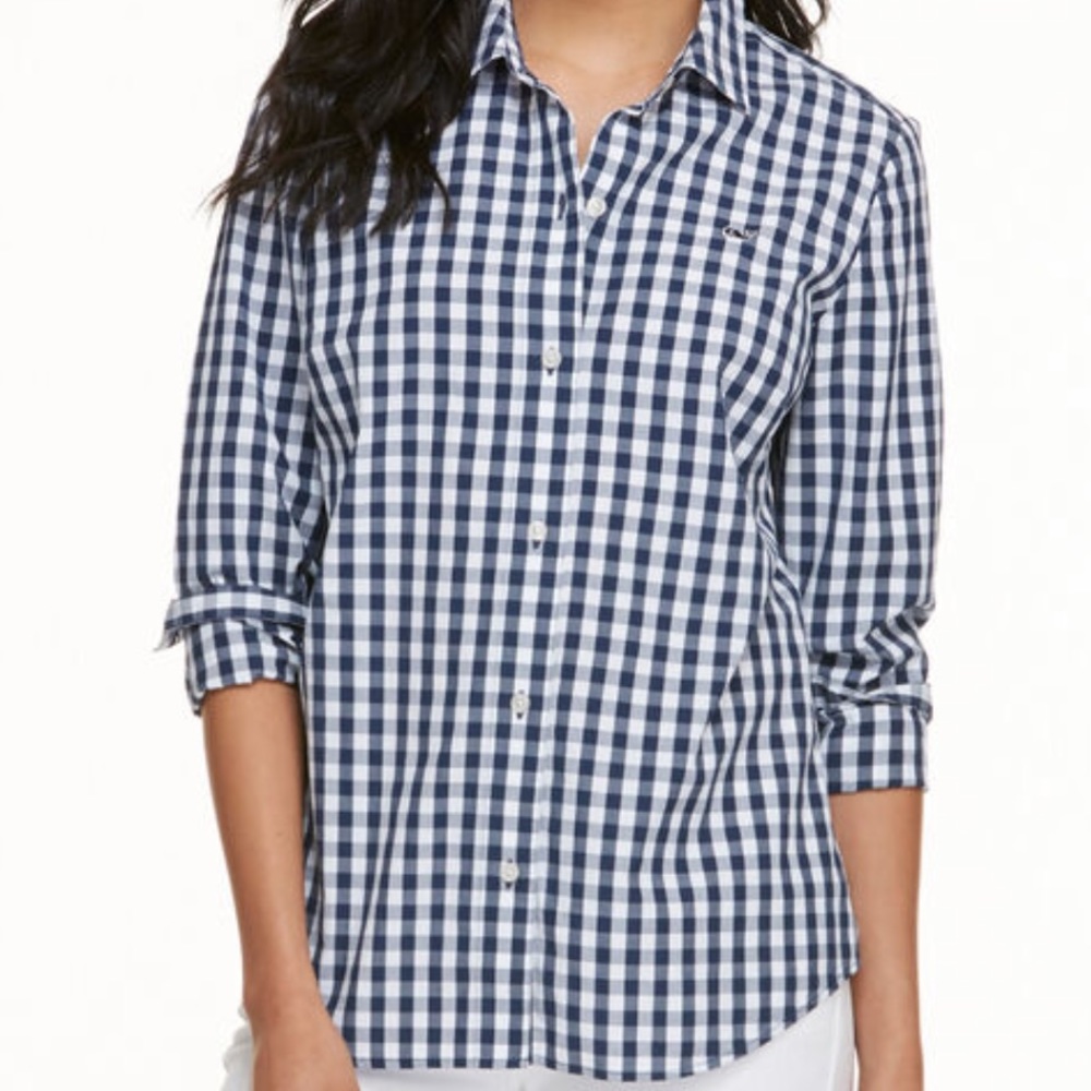 Vineyard Vines Women’s Gingham Button Up